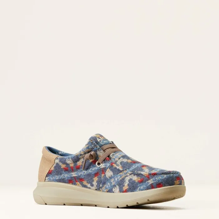 Men Shoes and Sneakers Ariat Hilo Stretch Lace Blue Blanket Wooly Men Shoes and Sneakers Ariat Hilo Stretch Lace Blue Blanket Wooly