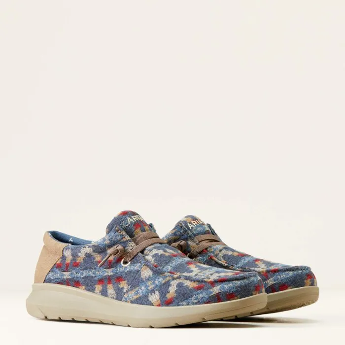 Men Shoes and Sneakers Ariat Hilo Stretch Lace Blue Blanket Wooly Men Shoes and Sneakers Ariat Hilo Stretch Lace Blue Blanket Wooly