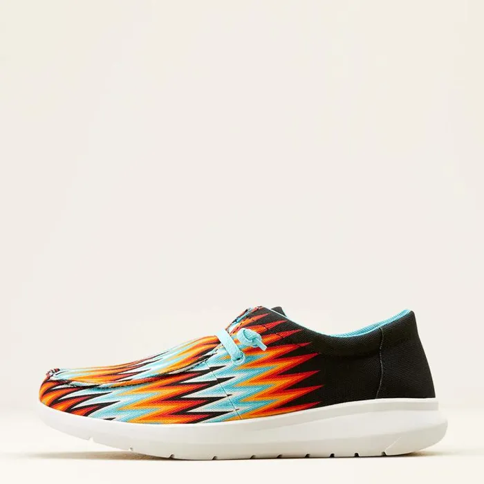 Men Shoes and Sneakers Ariat Hilo Stretch Lace Orange Blue Zig Zags Men Shoes and Sneakers Ariat Hilo Stretch Lace Orange Blue Zig Zags
