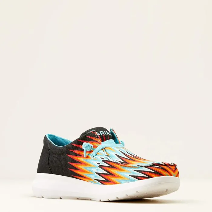 Men Shoes and Sneakers Ariat Hilo Stretch Lace Orange Blue Zig Zags Men Shoes and Sneakers Ariat Hilo Stretch Lace Orange Blue Zig Zags