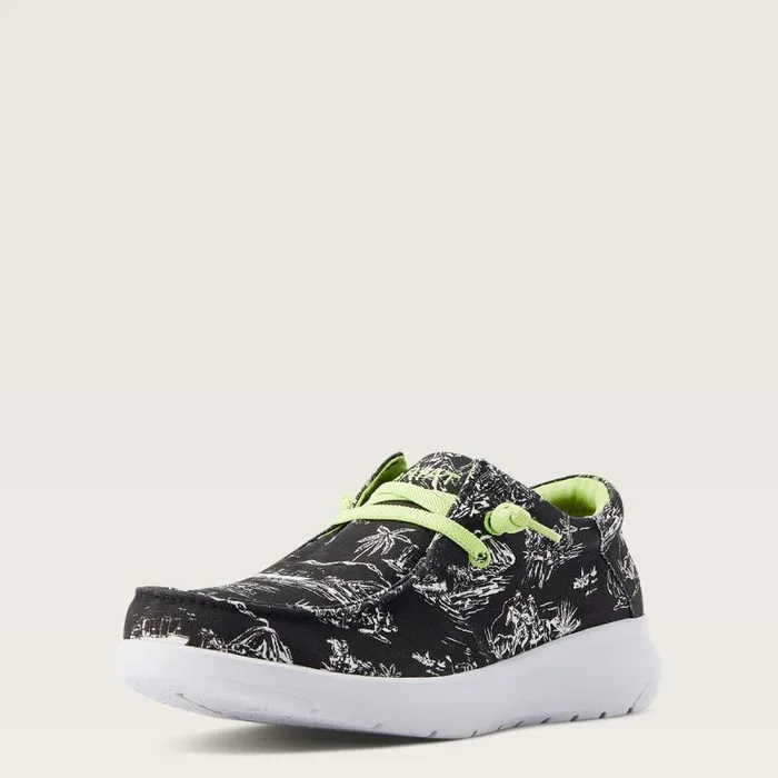 Men Shoes and Sneakers Ariat Hilo Western Aloha Black Aloha Toile