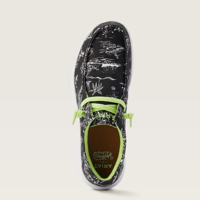 Men Shoes and Sneakers Ariat Hilo Western Aloha Black Aloha Toile Men Shoes and Sneakers Ariat Hilo Western Aloha Black Aloha Toile