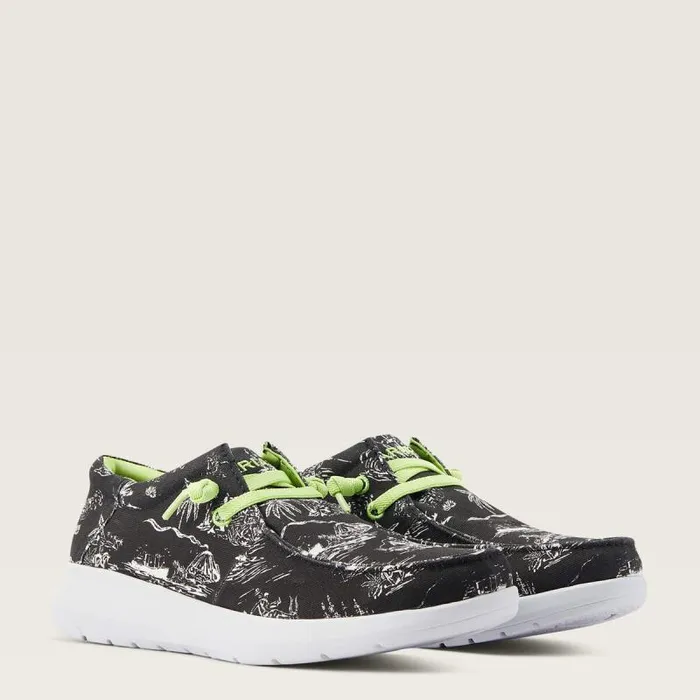 Men Shoes and Sneakers Ariat Hilo Western Aloha Black Aloha Toile Men Shoes and Sneakers Ariat Hilo Western Aloha Black Aloha Toile