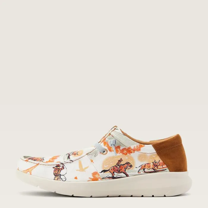 Men Shoes and Sneakers Ariat Hilo Western Aloha Surfing Longhorn Print Men Shoes and Sneakers Ariat Hilo Western Aloha Surfing Longhorn Print
