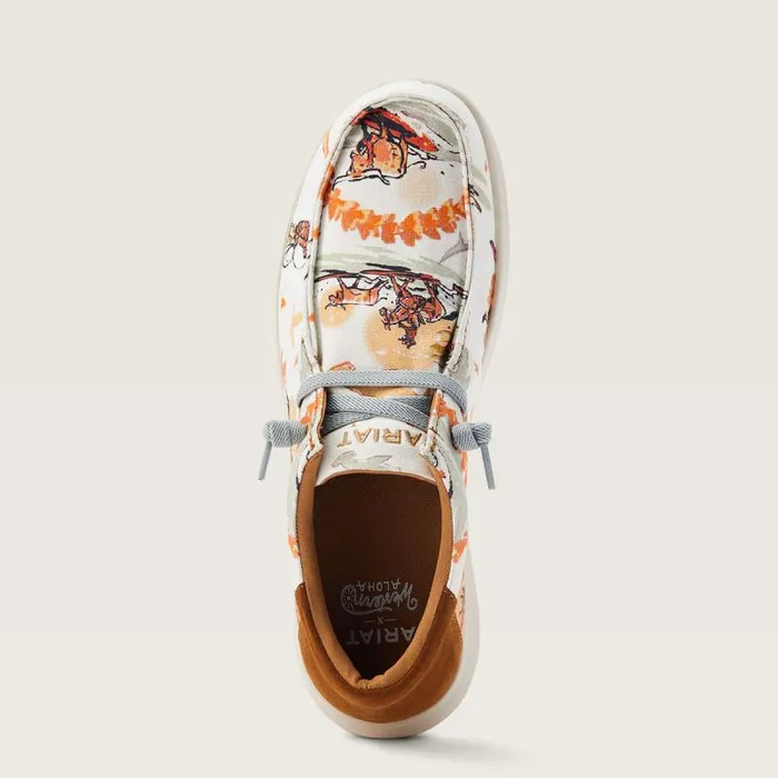 Men Shoes and Sneakers Ariat Hilo Western Aloha Surfing Longhorn Print Men Shoes and Sneakers Ariat Hilo Western Aloha Surfing Longhorn Print