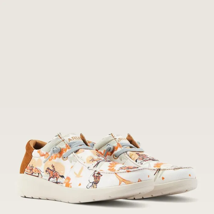 Men Shoes and Sneakers Ariat Hilo Western Aloha Surfing Longhorn Print Men Shoes and Sneakers Ariat Hilo Western Aloha Surfing Longhorn Print
