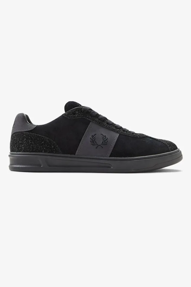 Men Shoes Fred Perry B4 Blackanchor Grey