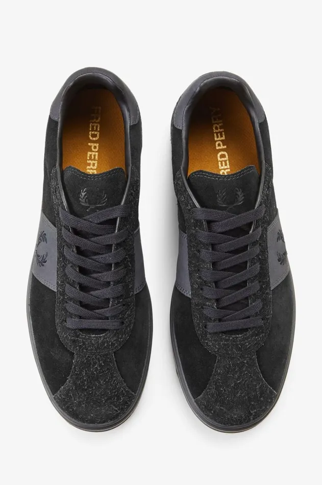 Men Shoes Fred Perry B4 Blackanchor Grey
