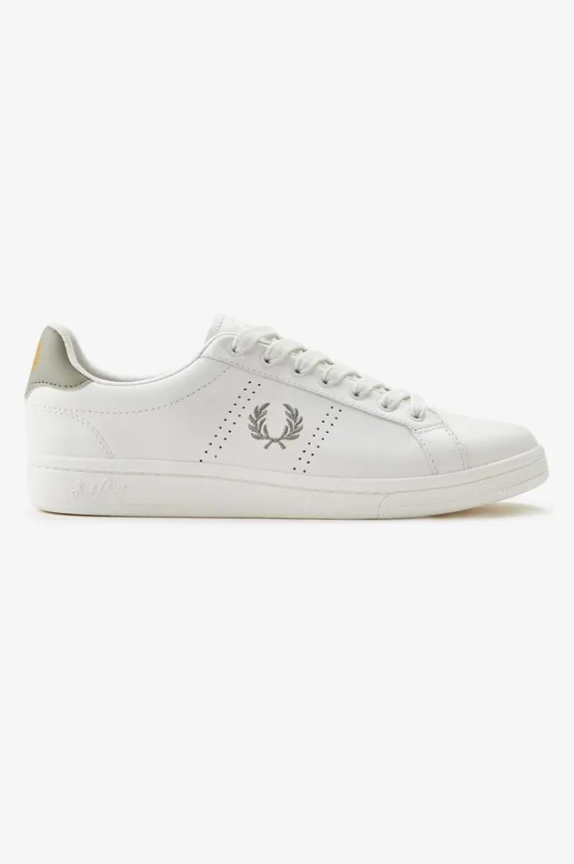 Men Shoes Fred Perry B721 Snow Whitewarm Grey