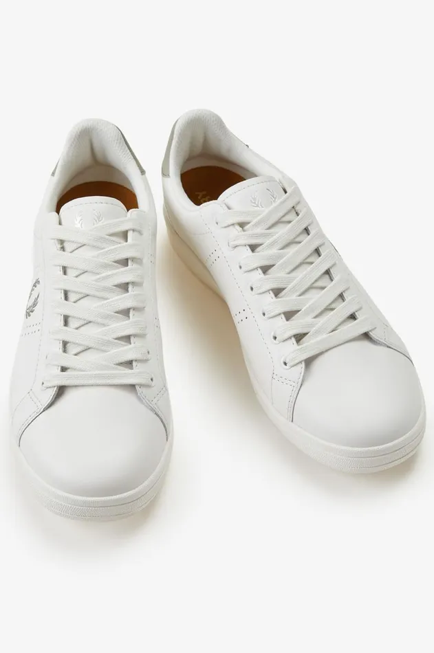 Men Shoes Fred Perry B721 Snow Whitewarm Grey