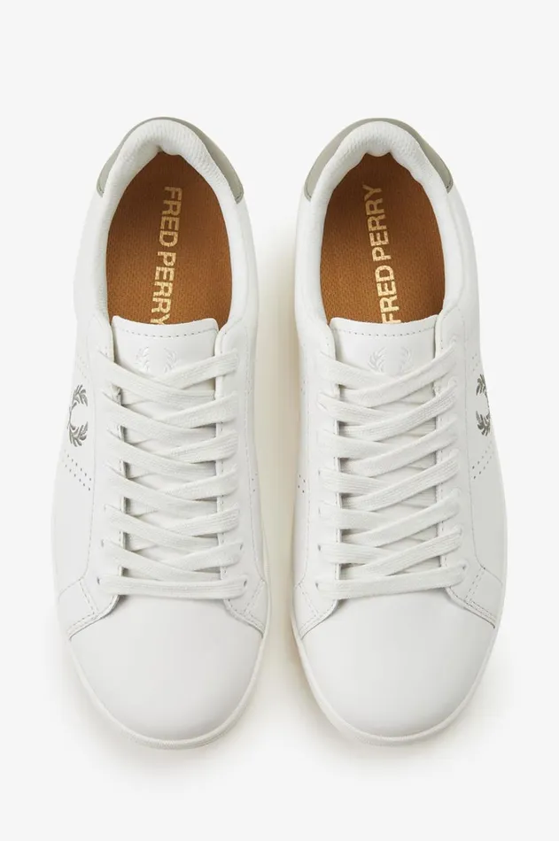 Men Shoes Fred Perry B721 Snow Whitewarm Grey
