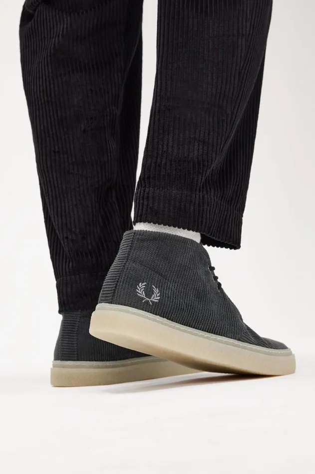 Men Shoes Fred Perry Hawley Anchor Grey