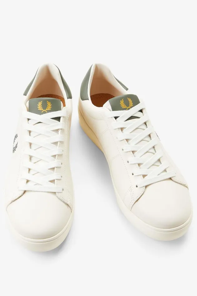 Men Shoes Fred Perry Spencer Ecrulaurel Wreath Green