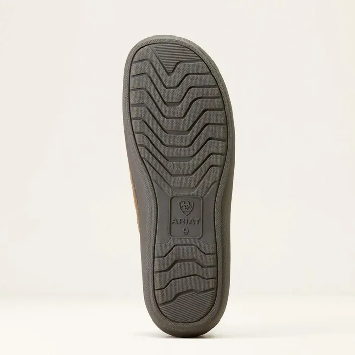 Men Slippers Ariat Ariat Logo Hooded Back Slipper Stone Mexico