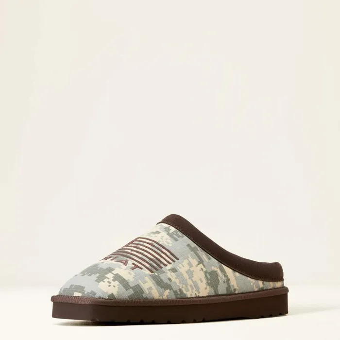 Men Slippers Ariat Flying Proud Square Toe Digi Camo
