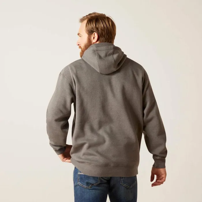 Men Sweatshirts and Hoodies Ariat Ariat Logo Hoodie Grey Heather Men Sweatshirts and Hoodies Ariat Ariat Logo Hoodie Grey Heather