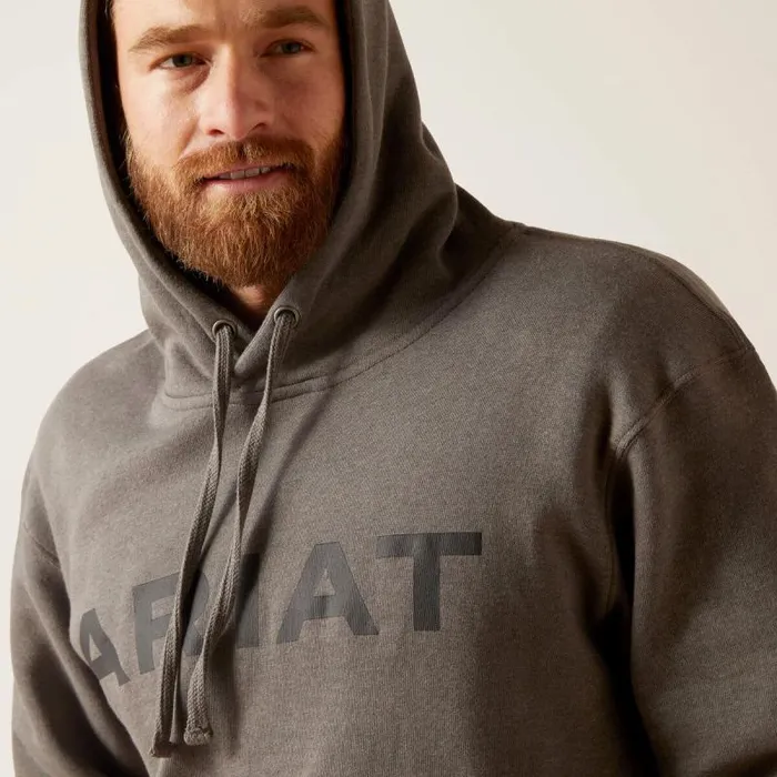 Men Sweatshirts and Hoodies Ariat Ariat Logo Hoodie Grey Heather Men Sweatshirts and Hoodies Ariat Ariat Logo Hoodie Grey Heather