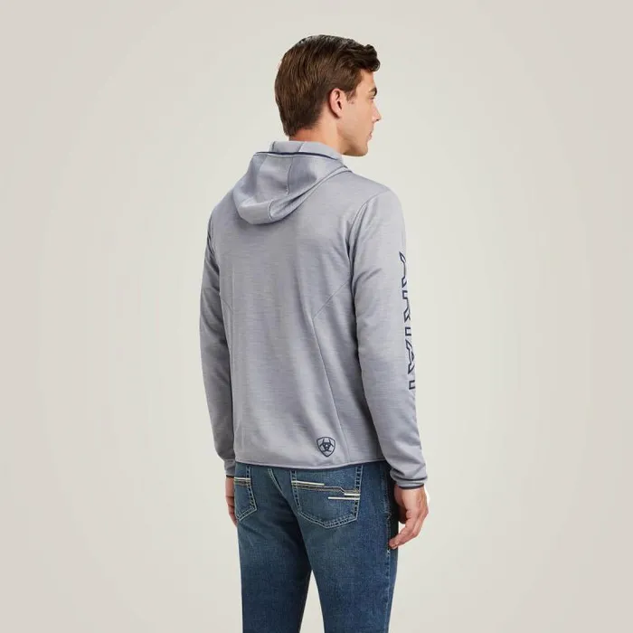 Men Sweatshirts and Hoodies Ariat Byron Full Zip Hoodie Heather Grey Men Sweatshirts and Hoodies Ariat Byron Full Zip Hoodie Heather Grey