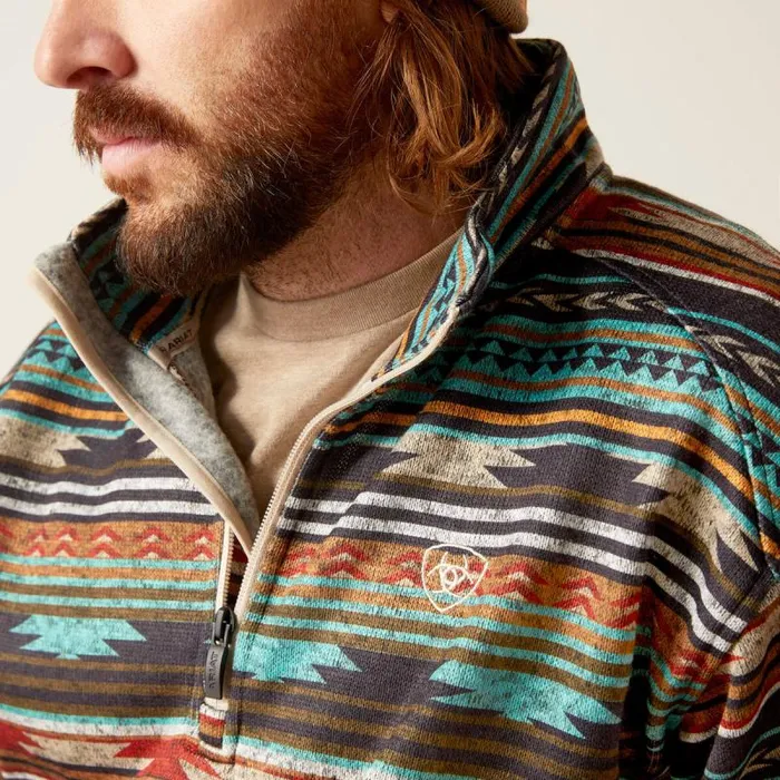 Men Sweatshirts and Hoodies Ariat Caldwell 14 Zip Sweater Biscay Bay Serape Men Sweatshirts and Hoodies Ariat Caldwell 14 Zip Sweater Biscay Bay Serape
