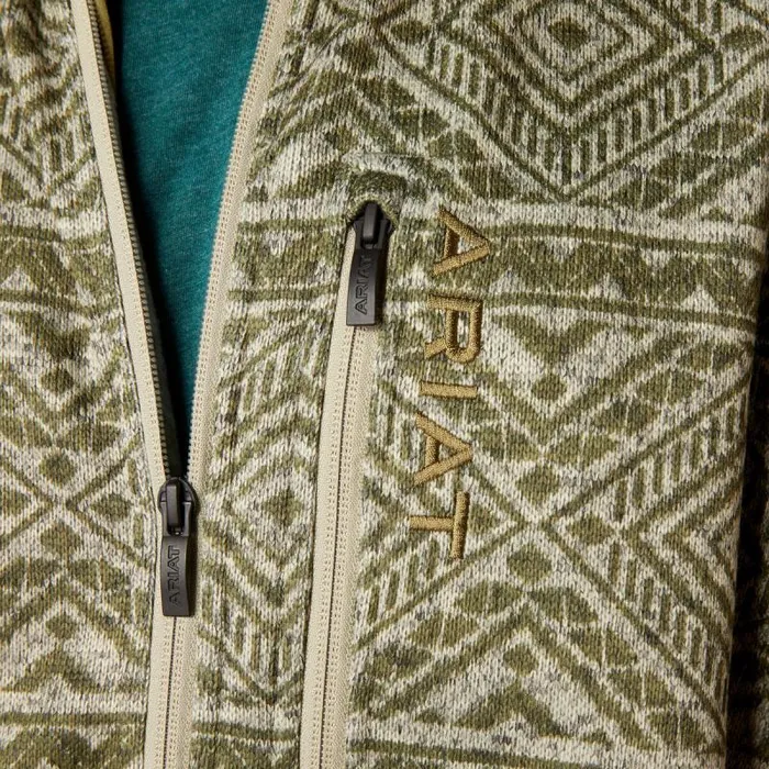 Men Sweatshirts and Hoodies Ariat Caldwell Full Zip Olive Leaf Southwest Men Sweatshirts and Hoodies Ariat Caldwell Full Zip Olive Leaf Southwest