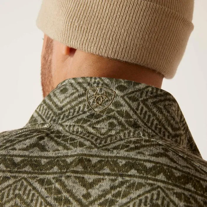 Men Sweatshirts and Hoodies Ariat Caldwell Full Zip Olive Leaf Southwest Men Sweatshirts and Hoodies Ariat Caldwell Full Zip Olive Leaf Southwest