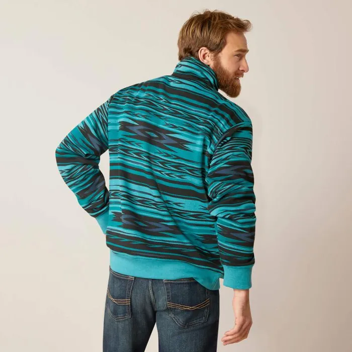 Men Sweatshirts and Hoodies Ariat CottonRich Mockneck Sweatshirt Biscay Blue Heather Men Sweatshirts and Hoodies Ariat CottonRich Mockneck Sweatshirt Biscay Blue Heather