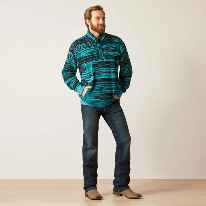 Men Sweatshirts and Hoodies Ariat CottonRich Mockneck Sweatshirt Biscay Blue Heather Men Sweatshirts and Hoodies Ariat CottonRich Mockneck Sweatshirt Biscay Blue Heather