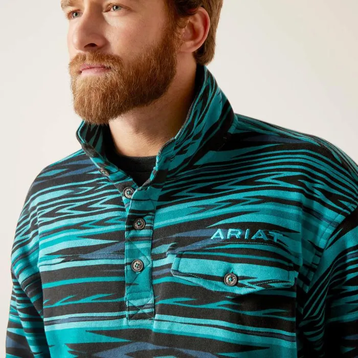 Men Sweatshirts and Hoodies Ariat CottonRich Mockneck Sweatshirt Biscay Blue Heather Men Sweatshirts and Hoodies Ariat CottonRich Mockneck Sweatshirt Biscay Blue Heather