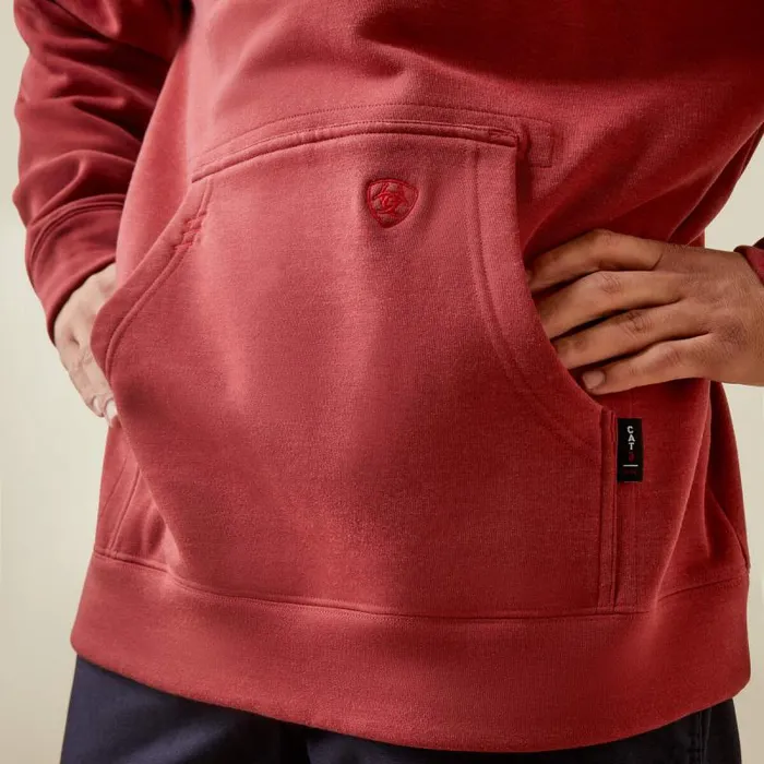 Men Sweatshirts and Hoodies Ariat FR Primo Fleece Logo Hoodie Brick Red Men Sweatshirts and Hoodies Ariat FR Primo Fleece Logo Hoodie Brick Red
