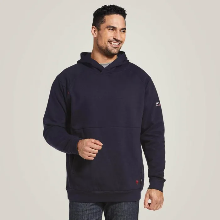 Men Sweatshirts and Hoodies Ariat FR Rev Pullover Hoodie Navy