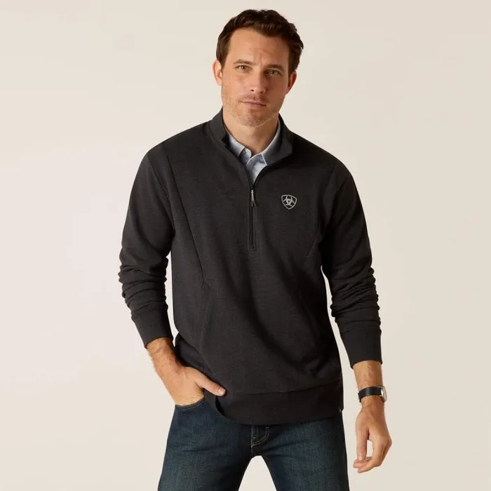 Men Sweatshirts and Hoodies Ariat Friday Cotton 12 Zip Sweatshirt Heather Charcoal Men Sweatshirts and Hoodies Ariat Friday Cotton 12 Zip Sweatshirt Heather Charcoal