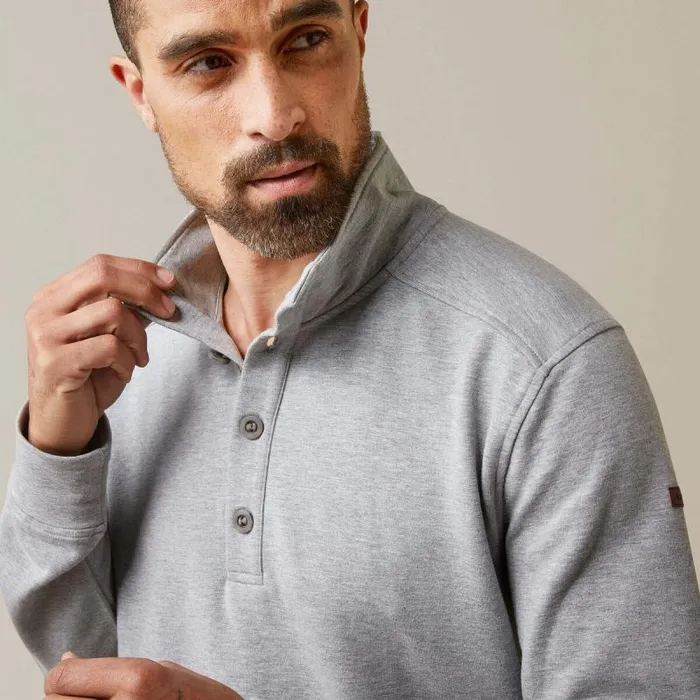Men Sweatshirts and Hoodies Ariat Kentfield Sweatshirt Heather Grey Men Sweatshirts and Hoodies Ariat Kentfield Sweatshirt Heather Grey