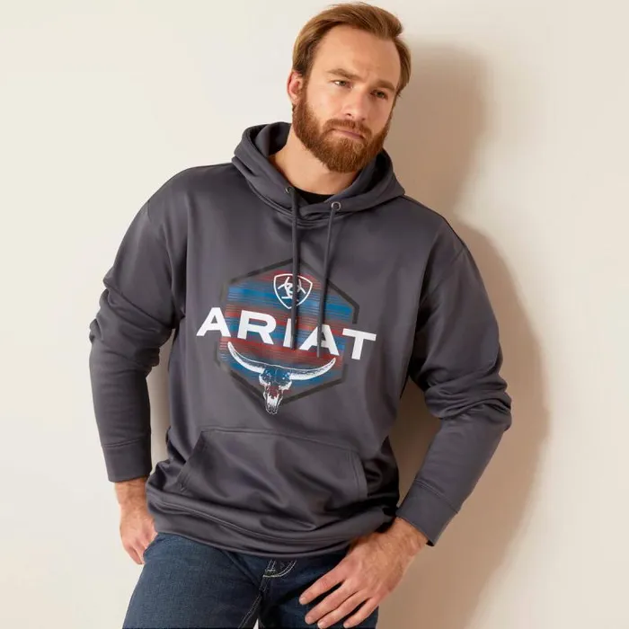 Men Sweatshirts and Hoodies Ariat Logo Tek Fleece Hoodie Odyssey Gray Heather Men Sweatshirts and Hoodies Ariat Logo Tek Fleece Hoodie Odyssey Gray Heather