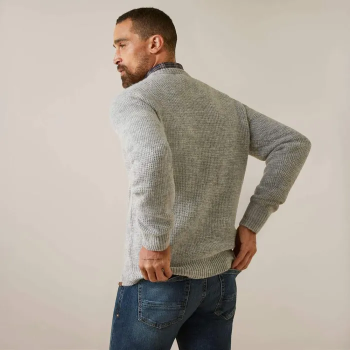 Men Sweatshirts and Hoodies Ariat Mill Valley Sweater Heather Grey Men Sweatshirts and Hoodies Ariat Mill Valley Sweater Heather Grey