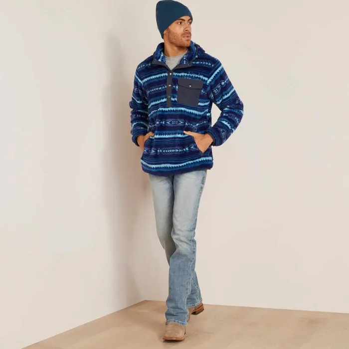 Men Sweatshirts and Hoodies Ariat Polar Bear Fleece Hoodie Blue Depths Serape Men Sweatshirts and Hoodies Ariat Polar Bear Fleece Hoodie Blue Depths Serape