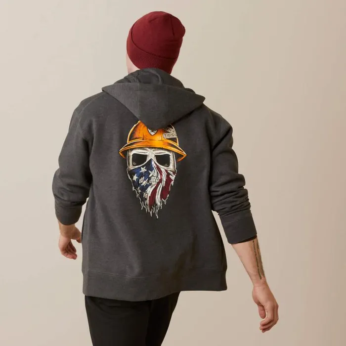 Men Sweatshirts and Hoodies Ariat Rebar Born For This Full Zip Hoodie Charcoal Heather Men Sweatshirts and Hoodies Ariat Rebar Born For This Full Zip Hoodie Charcoal Heather