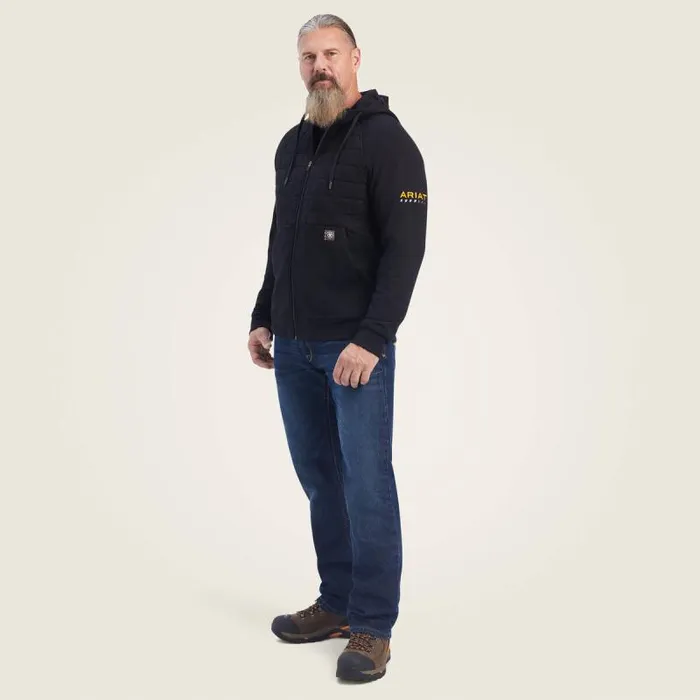 Men Sweatshirts and Hoodies Ariat Rebar Regulator Full Zip Hoodie Black Men Sweatshirts and Hoodies Ariat Rebar Regulator Full Zip Hoodie Black