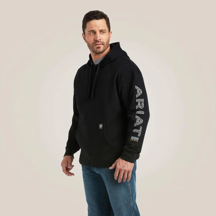 Men Sweatshirts and Hoodies Ariat Rebar Roughneck Pullover Hoodie Black Men Sweatshirts and Hoodies Ariat Rebar Roughneck Pullover Hoodie Black