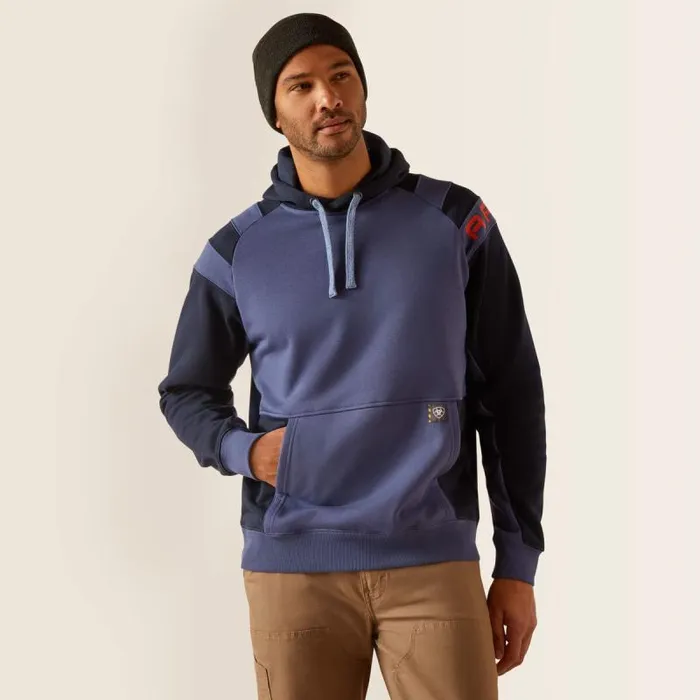 Men Sweatshirts and Hoodies Ariat Rebar Workman Colorblock Logo Hoodie Navyblue Indigo Men Sweatshirts and Hoodies Ariat Rebar Workman Colorblock Logo Hoodie Navyblue Indigo