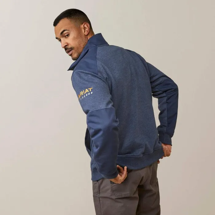 Men Sweatshirts and Hoodies Ariat Rebar Workman Duracanvas 14 Zip Sweatshirt Navy Heather Navy Men Sweatshirts and Hoodies Ariat Rebar Workman Duracanvas 14 Zip Sweatshirt Navy Heather Navy
