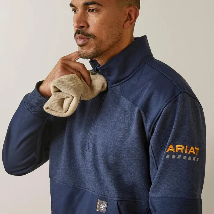 Men Sweatshirts and Hoodies Ariat Rebar Workman Duracanvas 14 Zip Sweatshirt Navy Heather Navy Men Sweatshirts and Hoodies Ariat Rebar Workman Duracanvas 14 Zip Sweatshirt Navy Heather Navy