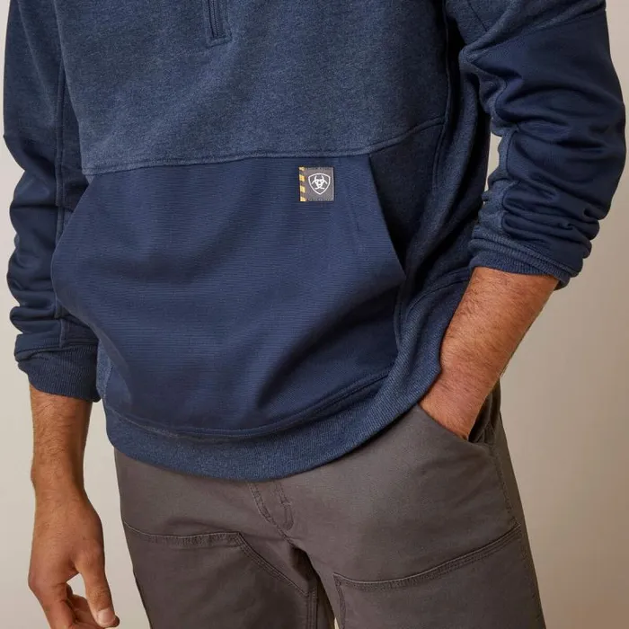 Men Sweatshirts and Hoodies Ariat Rebar Workman Duracanvas 14 Zip Sweatshirt Navy Heather Navy Men Sweatshirts and Hoodies Ariat Rebar Workman Duracanvas 14 Zip Sweatshirt Navy Heather Navy