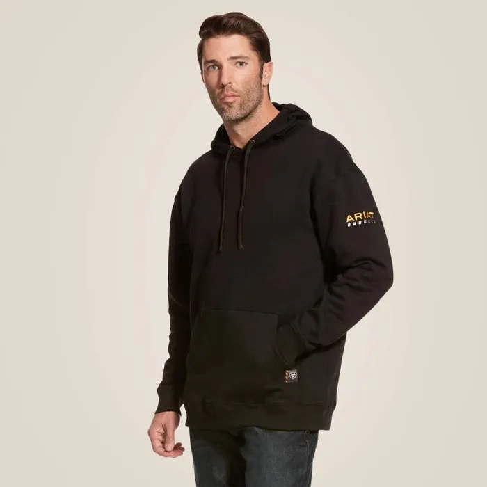 Men Sweatshirts and Hoodies Ariat Rebar Workman Hoodie Black