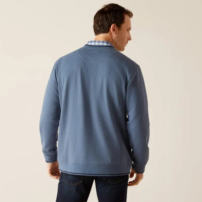 Men Sweatshirts and Hoodies Ariat Tedstock Sweatshirt Bluefin Men Sweatshirts and Hoodies Ariat Tedstock Sweatshirt Bluefin
