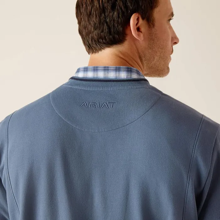 Men Sweatshirts and Hoodies Ariat Tedstock Sweatshirt Bluefin Men Sweatshirts and Hoodies Ariat Tedstock Sweatshirt Bluefin