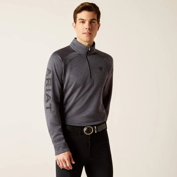 Men Sweatshirts and Hoodies Ariat Tek Team 12 Zip Sweatshirt Ebony