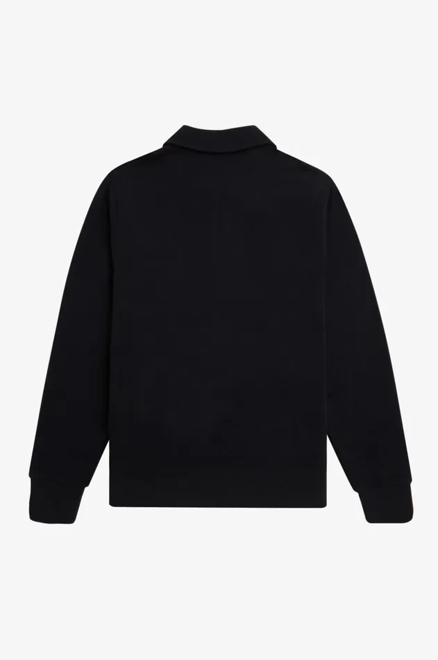Men Sweatshirts Fred Perry Half Zip Sweatshirt Black