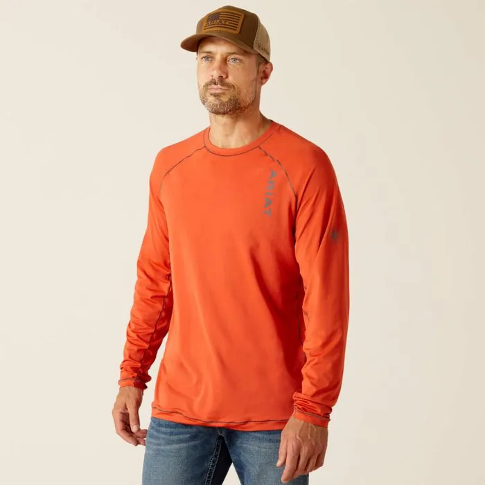 Men TShirts and Polos Ariat 360 AirFlow TShirt Summer Fig