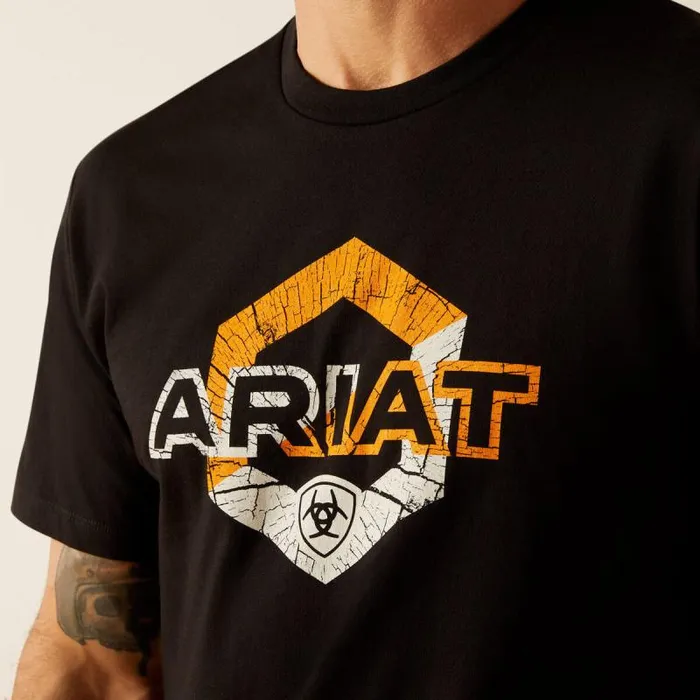 Men TShirts and Polos Ariat Ariat Hexstatic TShirt Black Men TShirts and Polos Ariat Ariat Hexstatic TShirt Black