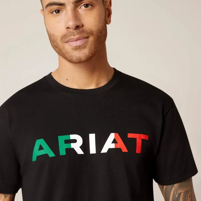 Men TShirts and Polos Ariat Ariat Viva Mexico TShirt Black